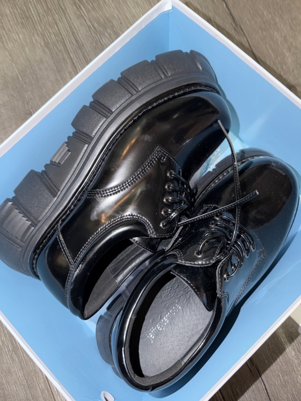 Jeffrey campbell barge oxfords platform shoes